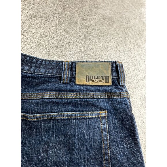 Duluth Trading Co. Flex Ballroom Jeans 42x32 Relaxed Fit Mens Denim Blue - Picture 5 of 8